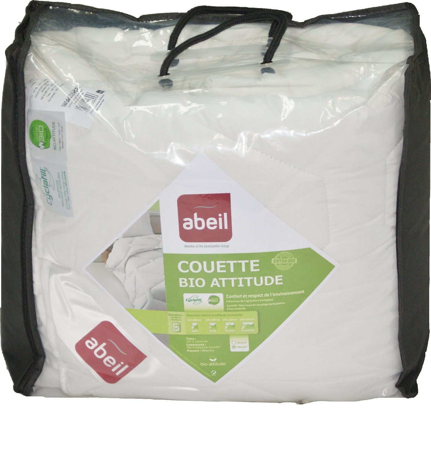 Couette Écologique tempérée Abeil Cyclafill®