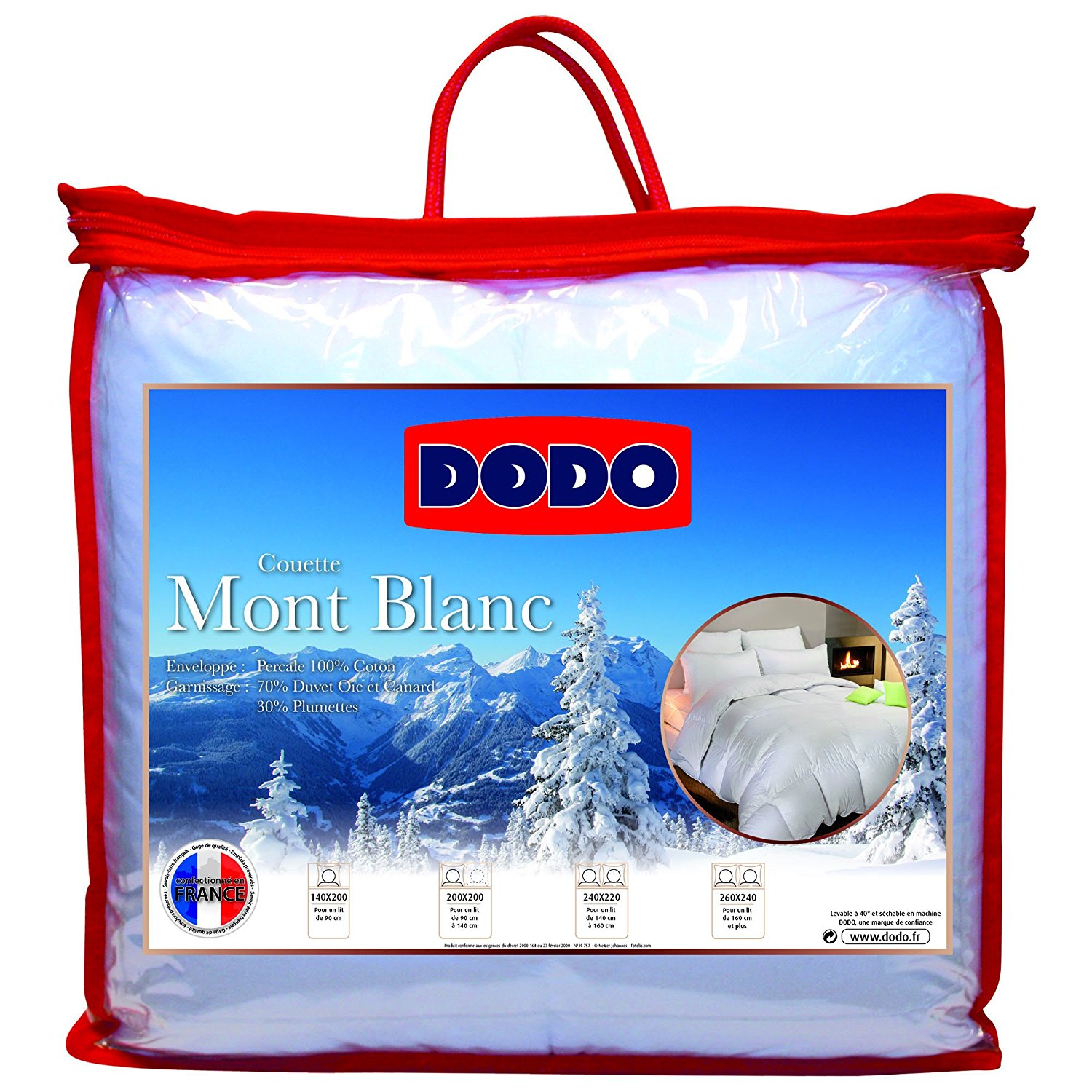 Couette pour lit 160x200 Dodo Mont Blanc