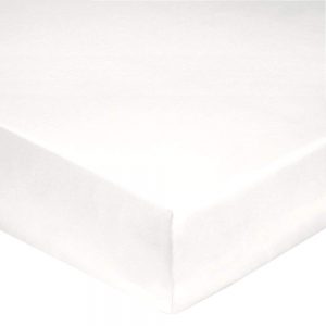 drap housse 120x190 Blanc des Vosges Percale