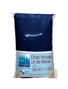 drap housse 60x120 coton Nuit des Vosges